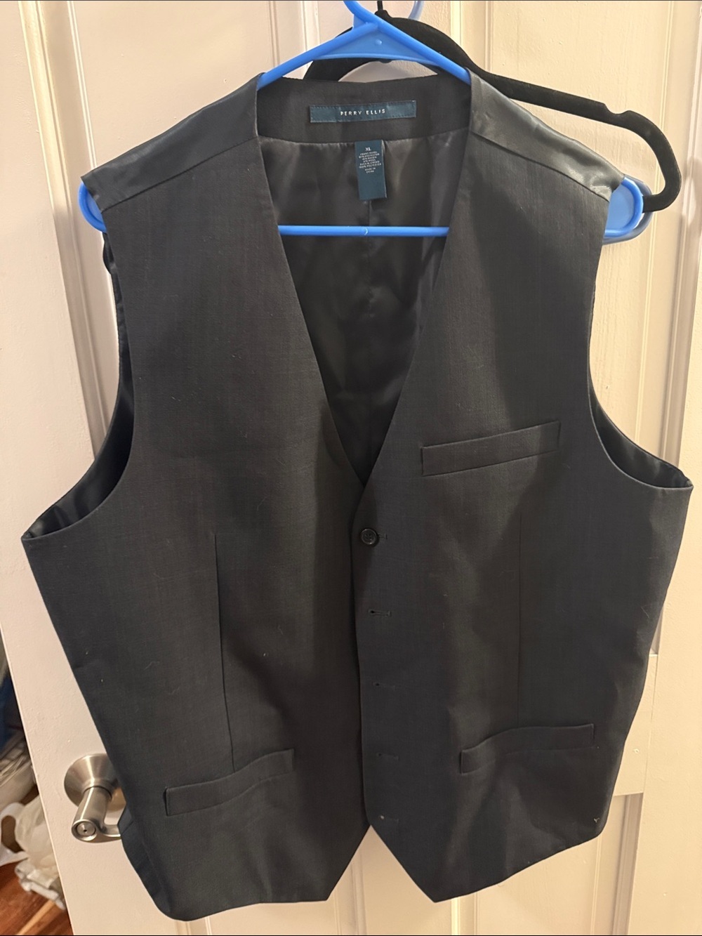 Perry Ellis Men's navy Formal Vest